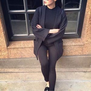 Aritzia Wilfred black wood jacket XS